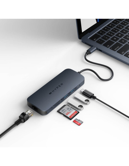 Targus HD4004GL replicatore di porte e docking station per laptop USB tipo-C Blu