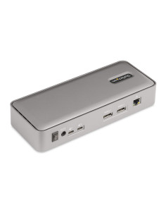 StarTech.com KVM Docking Station USB-C per due laptop, docking station DisplayPort a doppio monitor 4K 60 Hz, hub USB a 5 porte, 2