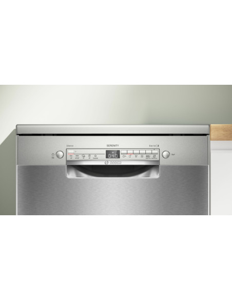 Bosch Serie 2 SMS2HTI02E Lavastoviglie da libera installazione 60 cm Acciaio Classe D