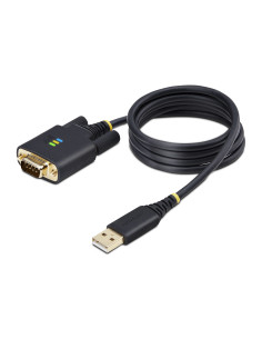 StarTech.com Cavo da USB a seriale 1m, Ritenzione COM, Viti/dadi intercambiabili, Adattatore USB-A a DB9 RS232 Protezione ESD, W