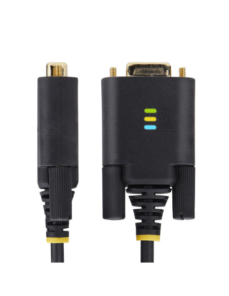 StarTech.com Cavo da USB a seriale 1m, Ritenzione COM, Viti/dadi intercambiabili, Adattatore USB-A a DB9 RS232 Protezione ESD, W