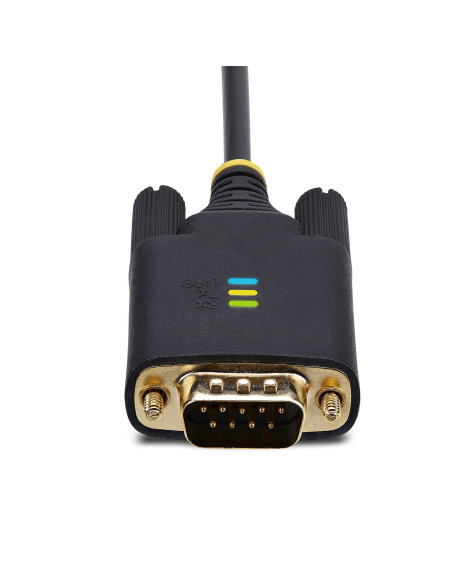 StarTech.com Cavo da USB a seriale 1m, Ritenzione COM, Viti/dadi intercambiabili, Adattatore USB-A a DB9 RS232 Protezione ESD, W