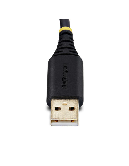 StarTech.com Cavo da USB a seriale 1m, Ritenzione COM, Viti/dadi intercambiabili, Adattatore USB-A a DB9 RS232 Protezione ESD, W