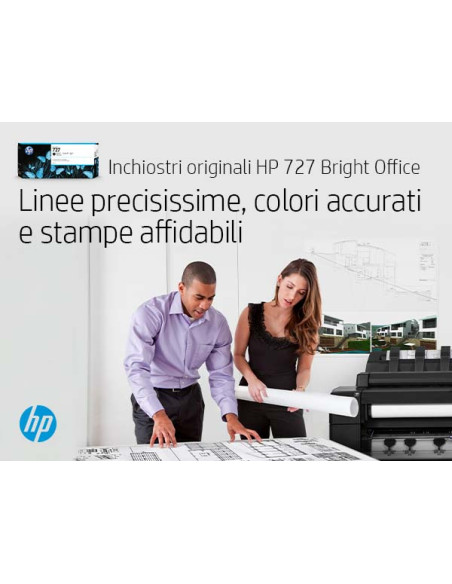 HP Cartuccia inchiostro nero opaco DesignJet 727, 300 ml