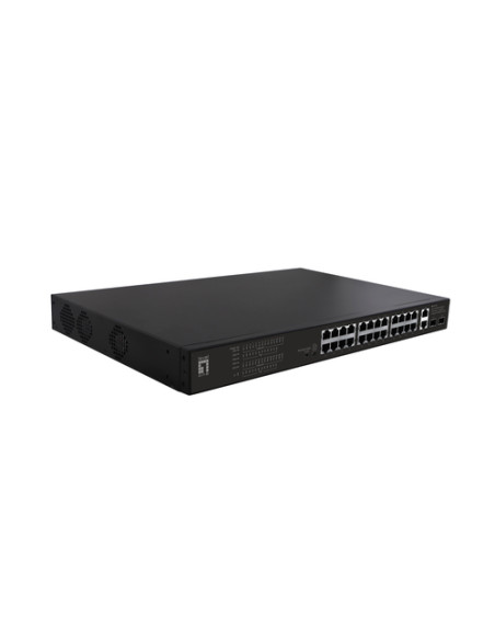 LevelOne FGP-2831 switch di rete Non gestito Fast Ethernet (10/100) Supporto Power over Ethernet (PoE) 1U Nero