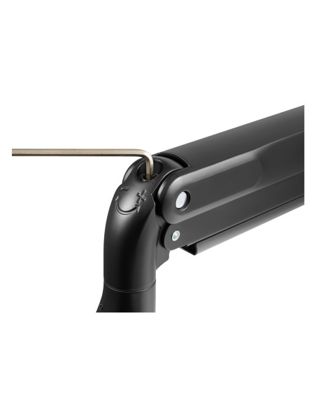 V7 Supporto con barra a molla a gas resistente per monitor doppio
