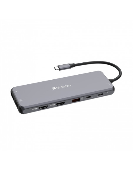 Verbatim CMH-13 USB tipo-C 10000 Mbit/s Argento