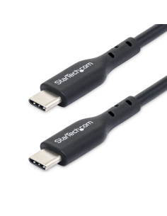 StarTech.com Cavo USB-C da 2m, cavo di ricarica USB-C, cavo USB 2.0 Tipo-C per laptop, 60W 3A Power Delivery, rivestimento in TP