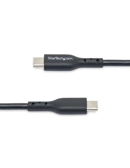 StarTech.com Cavo USB-C da 2m, cavo di ricarica USB-C, cavo USB 2.0 Tipo-C per laptop, 60W 3A Power Delivery, rivestimento in TP