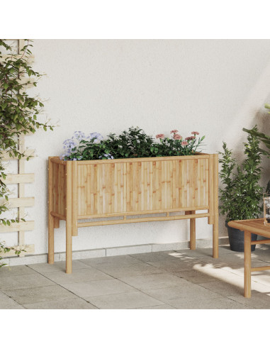 Letto da Giardino Rialzato 110x35x70 cm in Bambù