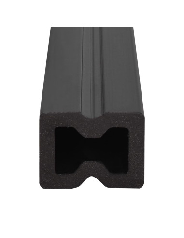 Listoni Decking WPC con Accessori Marroni e Grigi 40 m² 2,2 m