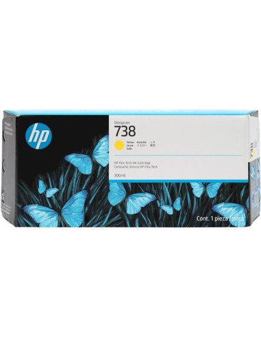 HP 738 300-ML YELLOW DESIGNJET INK