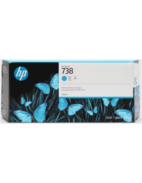HP 738 300-ML YELLOW DESIGNJET INK