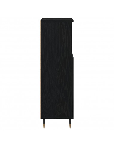 Mobile da bagno  Nero Rovere 30x30x100 cm Legno ingegnerizzato