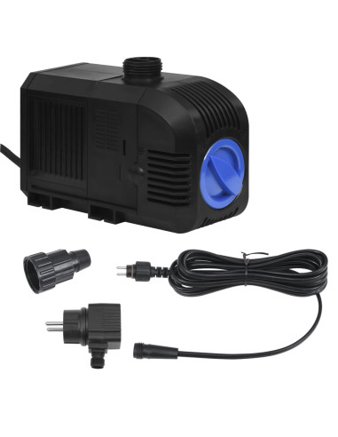 Fontana da Giardino con Pompa in Acciaio Inox 130 cm Curvo