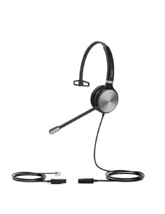 Yealink YHS36 Auricolare Cablato A Padiglione Ufficio Nero, Argento