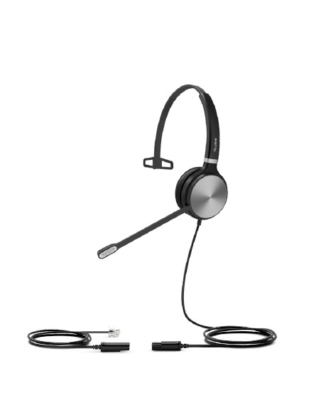Yealink YHS36 Auricolare Cablato A Padiglione Ufficio Nero, Argento