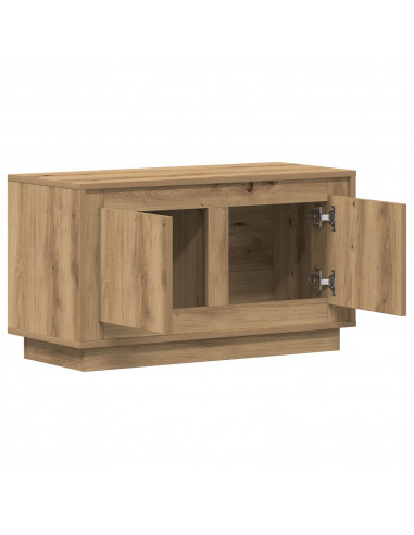 Mobile TV  in Rovere Artigianale 80x35x45 cm in Legno Ingegnerizzato