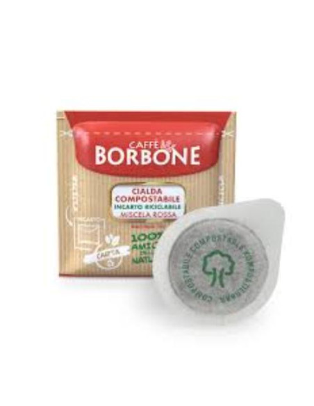 CAFFE BORBONE MISCELA ROSSA 170 CIALDE ESE 44MM COMPOSTABILE