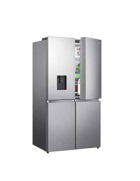 Hisense frigorifero Quattro Porte RQ758N4SWSE libera installazione 606L Classe E Dispenser Acqua Metal Cooling WiFi