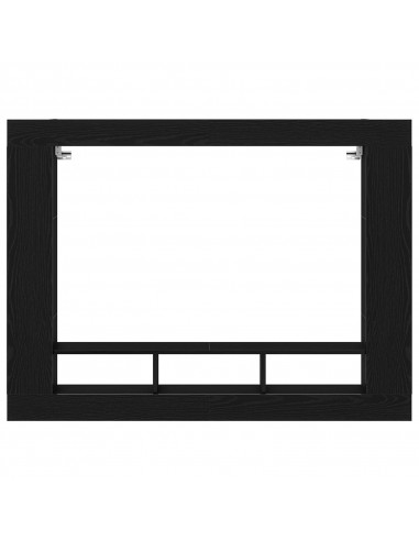 Mobile TV a muro  Nero Rovere 152x22x113 cm