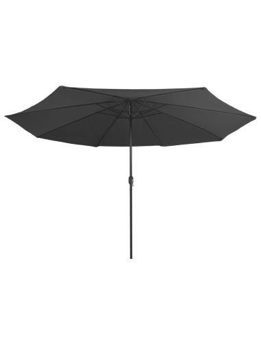 Ombrellone da Esterni con Palo in Metallo 400 cm Antracite