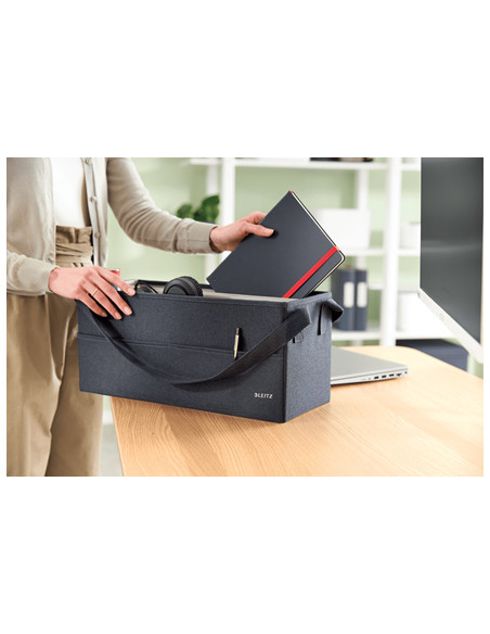 Leitz 64440089 borsa e tracolla Tessuto Nero Unisex Borsa a mano