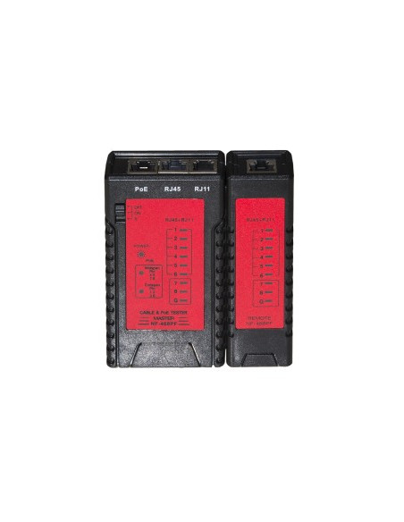 TESTER DI RETE PER CAVI RJ11 RJ45 E POE