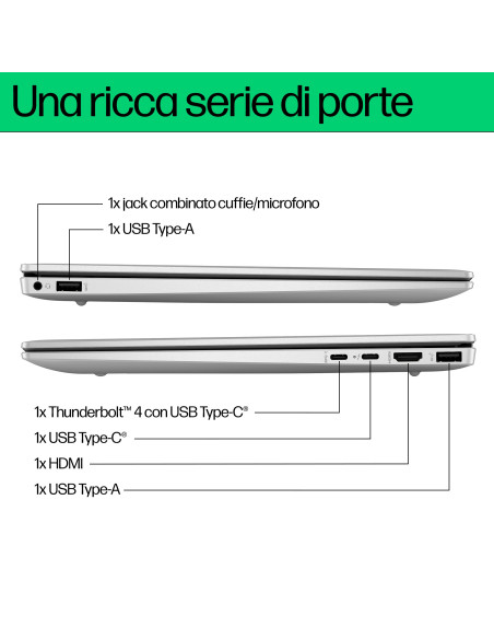HP Pavilion Plus 14-ew0015nl Intel® Core™ i7 i7-1355U Computer portatile 35,6 cm (14") 3K 16 GB LPDDR5x-SDRAM 1 TB SSD Wi-Fi 
