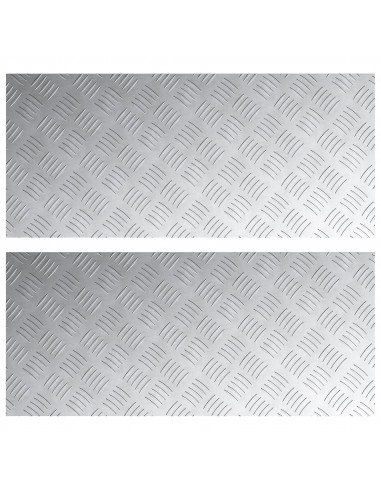Pannelli Antiscivolo in Alluminio 2 pz 90x40 cm