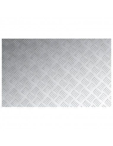 Pannelli in alluminio a scacchiera 4 pz Antiscivolo 80x50 cm
