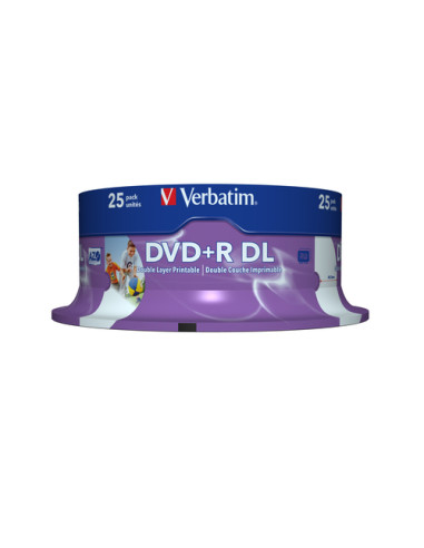 Verbatim 43667 DVD vergine 8,5 GB DVD+R DL 25 pz