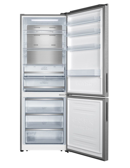 Hisense RB645N4BIE frigorifero con congelatore Libera installazione 495 L E Acciaio inox