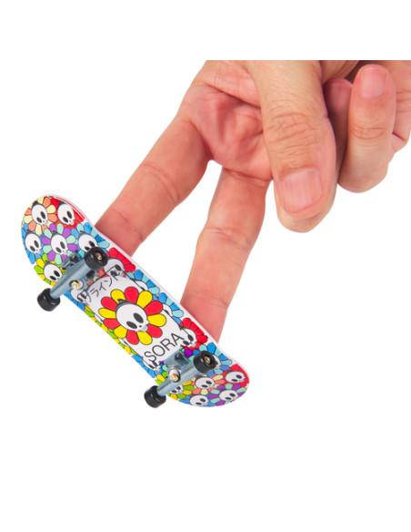 Tech Deck | MINI SKATE FINGERSKATE | 4 mini skate personabilizzabili fingerskate con grafiche originali, giocattoli per bambini 