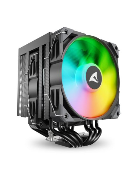 SHARKOON DISSIPATORE AD ARIA 1X 120MM ARGB PWM FAN, 1X 120MM PWM FAN, 6X COPPER PIPES, DIRECT TOUCH,
