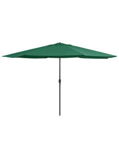 Ombrellone da Esterni con Palo in Metallo 400 cm Verde