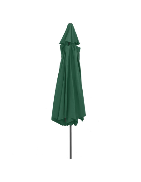 Ombrellone da Esterni con Palo in Metallo 400 cm Verde