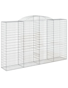 Cesti Gabbioni ad Arco 17 pz 300x50x180/200 cm Ferro Zincato 2