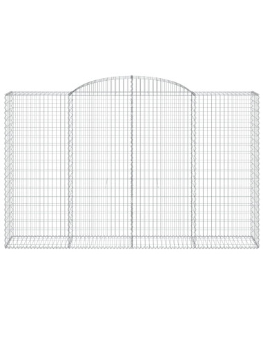 Cesti Gabbioni ad Arco 17 pz 300x50x180/200 cm Ferro Zincato