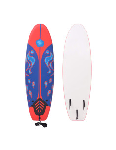 Tavola da Surf Blu e Rossa 170 cm