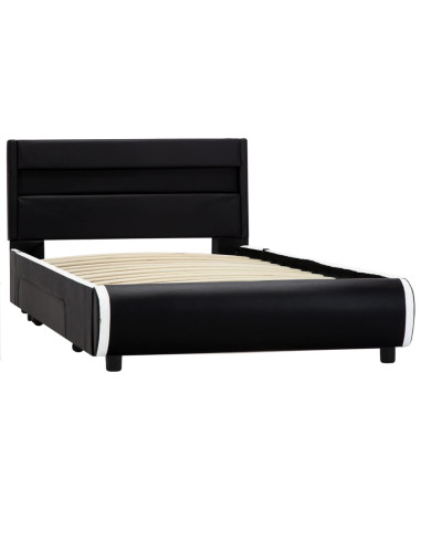 Giroletto con LED Nero in Similpelle 100x200 cm