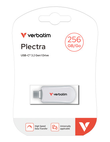 Verbatim 30230 unità flash USB 256 GB USB tipo-C 3.2 Gen 1 (3.1 Gen 1) Bianco