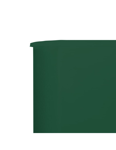 Paravento a 5 Pannelli in Tessuto 600x160 cm Verde