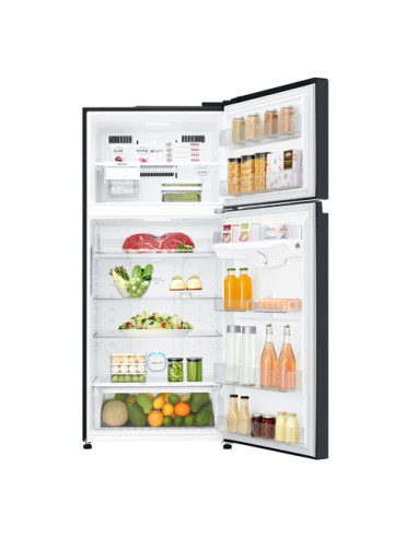LG GTB744BMBED Frigorifero doppia porta, Classe E, 506L, Porte in vetro, Door Cooling,Nero