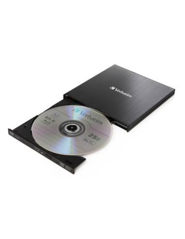 Verbatim External Slimline lettore di disco ottico Blu-Ray RW Nero