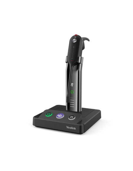 Yealink WH63 Teams Auricolare Wireless A clip, A Padiglione, In-ear Ufficio Micro-USB Base di ricarica Nero