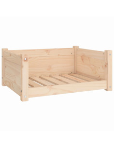 Cuccia per Cani 65,5x50,5x28 cm in Legno Massello di Pino