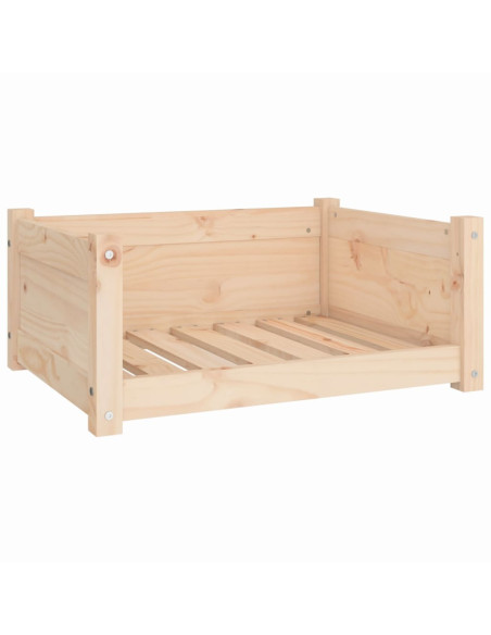 Cuccia per Cani 65,5x50,5x28 cm in Legno Massello di Pino