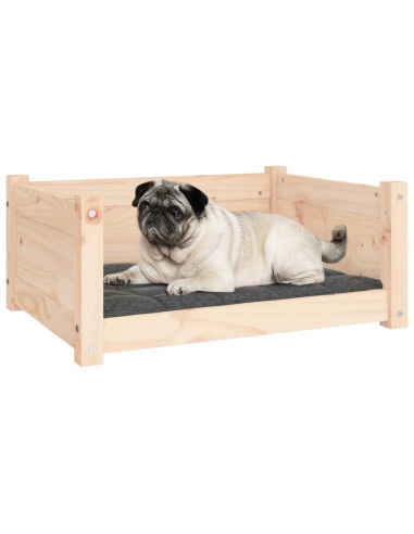 Cuccia per Cani 65,5x50,5x28 cm in Legno Massello di Pino