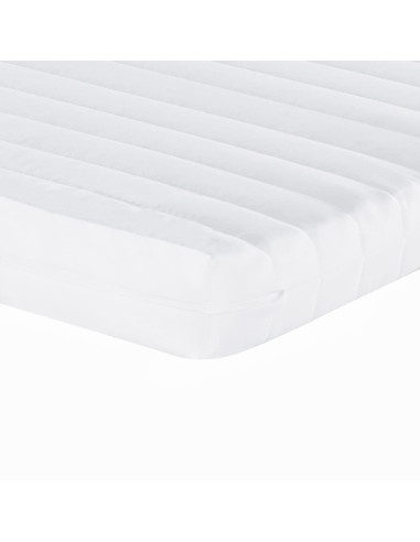 Divano Letto Estraibile con Materassi Nero 90x190 cm in Tessuto